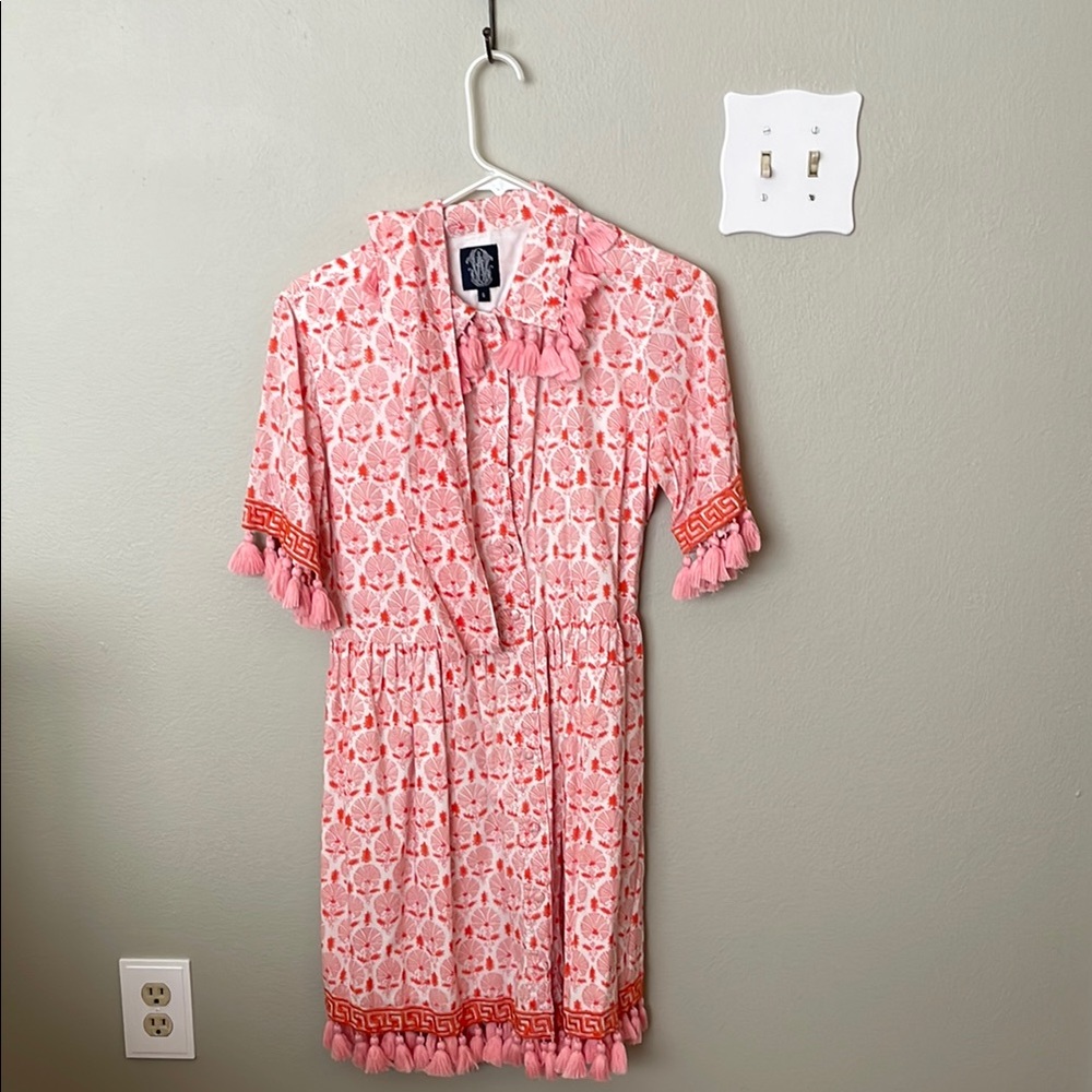 Elizabeth Wilson Designs Pink Patterned Dress